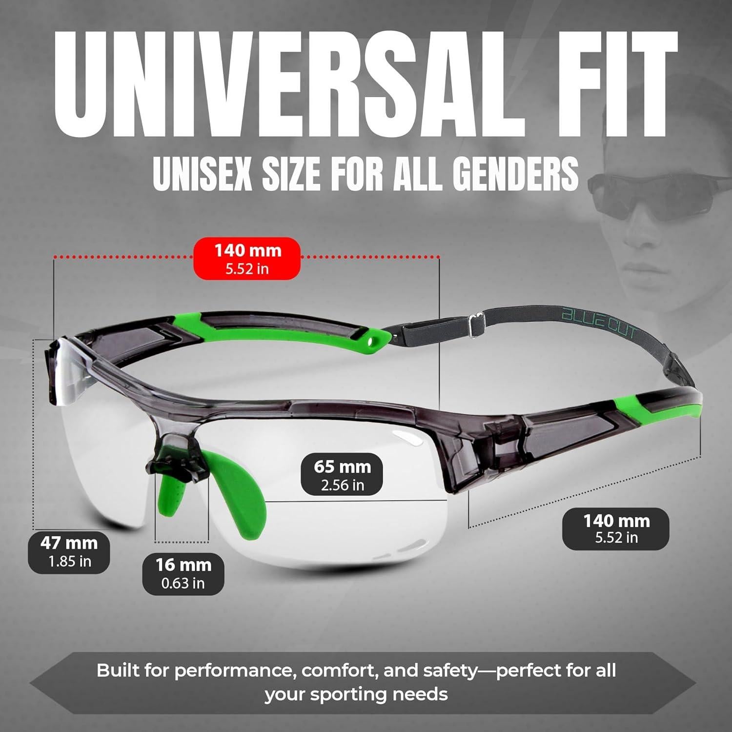 Gafas de Seguridad Deportivas BLUE CUT con Lentes Intercambiables