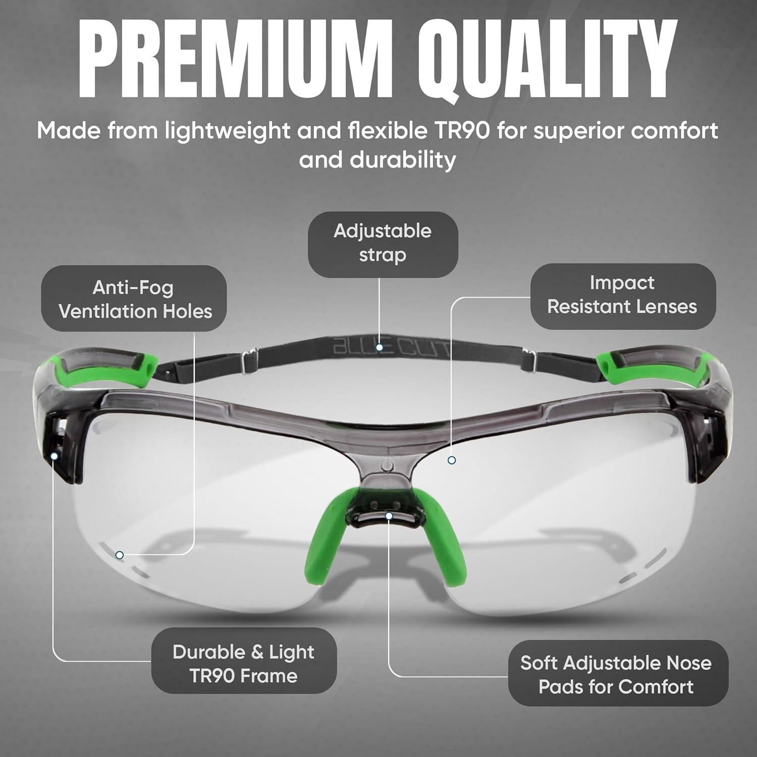 Gafas de Seguridad Deportivas BLUE CUT con Lentes Intercambiables