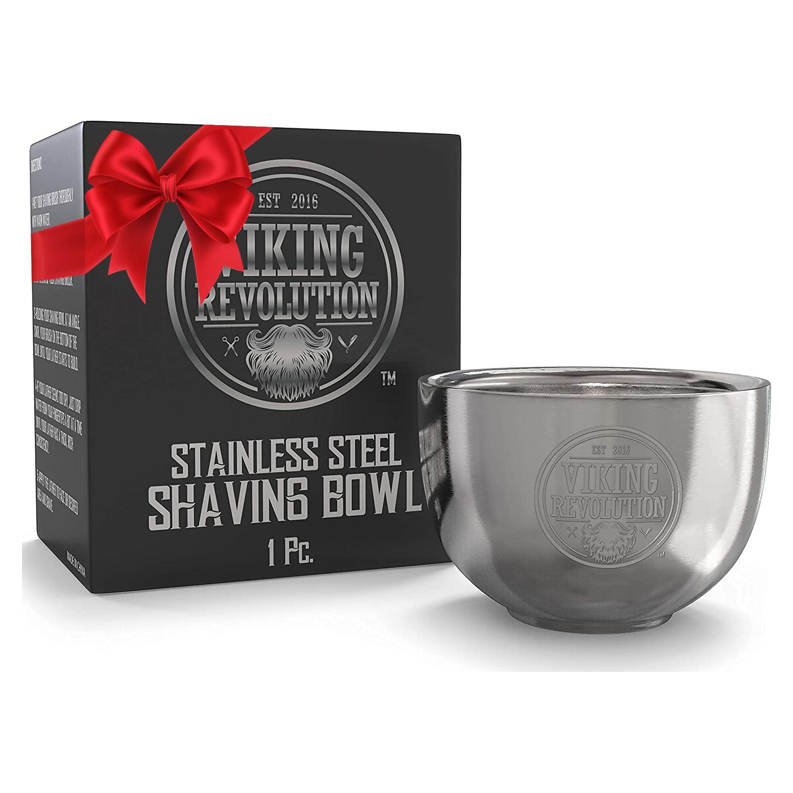 Tazón de Afeitar Acero Inoxidable Viking Revolution 8.13 cm