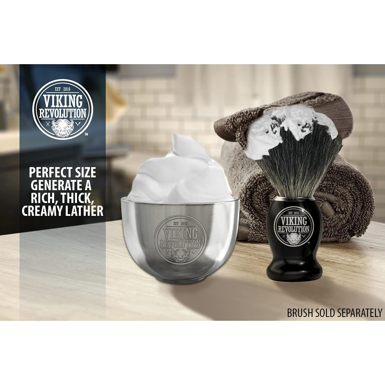 Tazón de Afeitar Acero Inoxidable Viking Revolution 8.13 cm