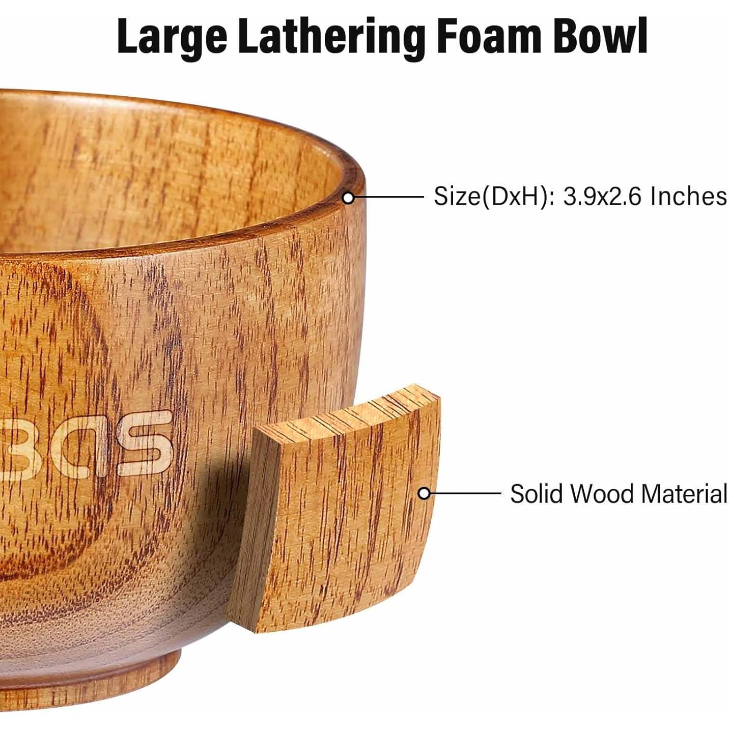 Brocha de Afeitar Anbbas de Tejón con Mango de Madera y Jabón 100g