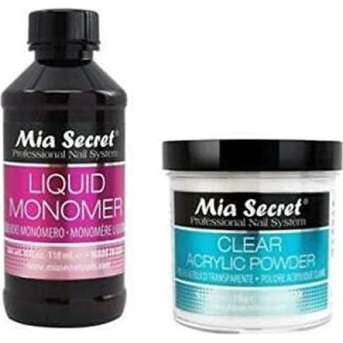 Kit de Uñas Acrílicas MIA SECRET 118ml Monómero y Polvo