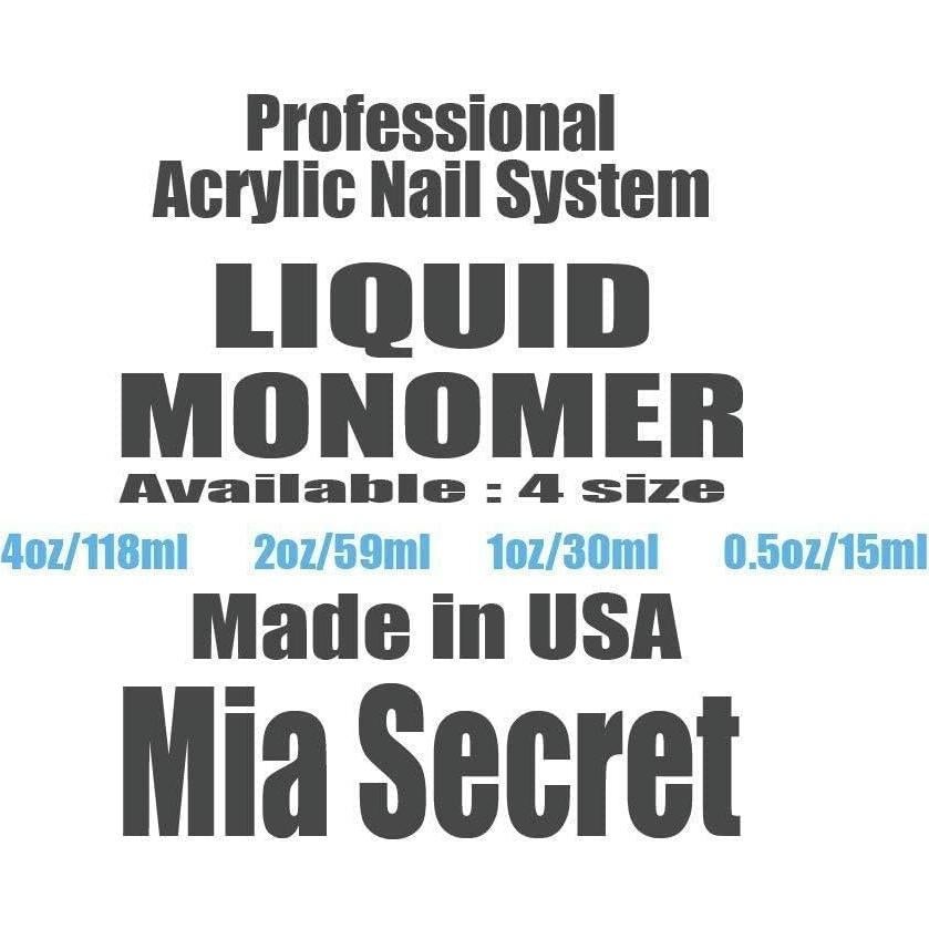 Kit de Uñas Acrílicas MIA SECRET 118ml Monómero y Polvo