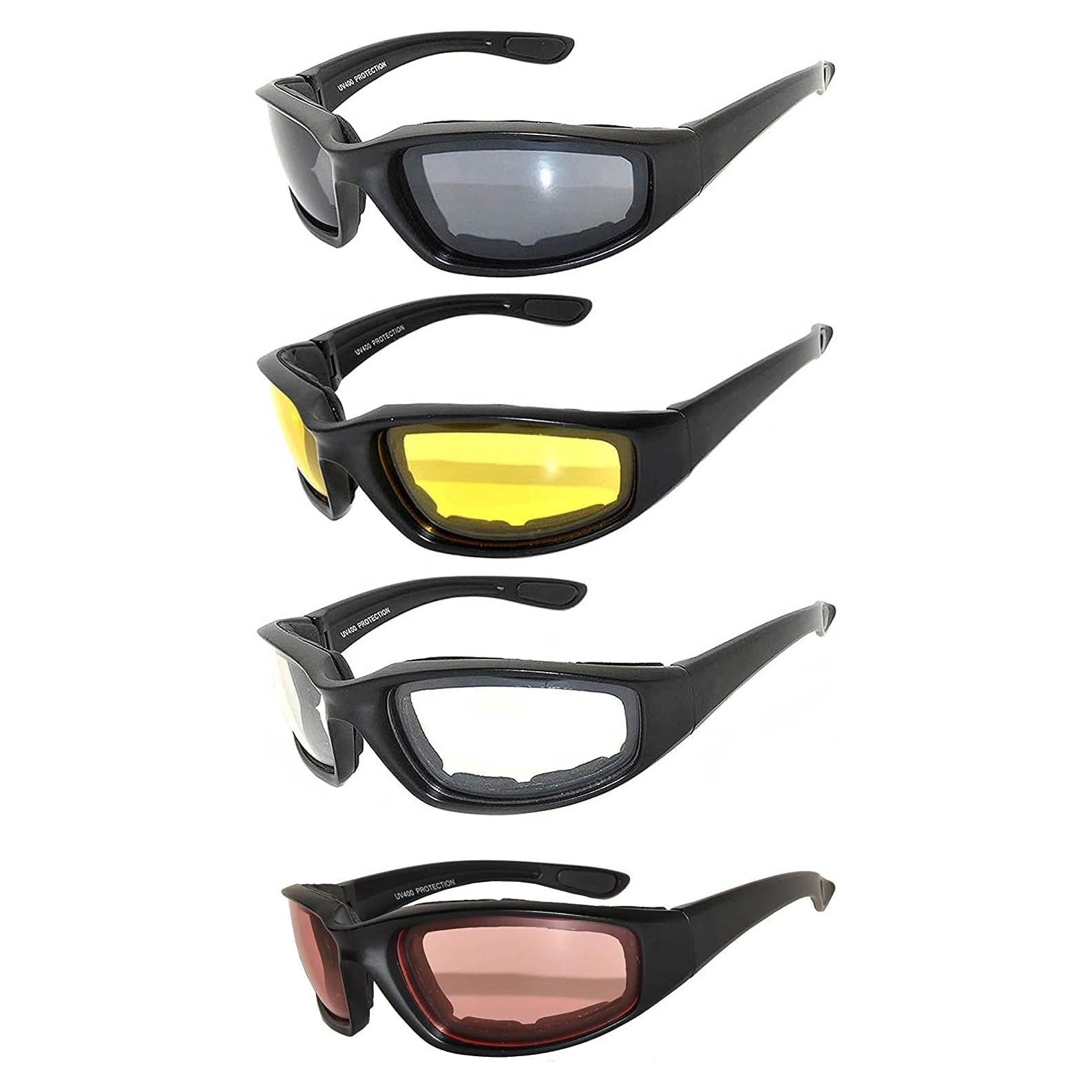 Gafas de sol deportivas UV400 - Paquete de 4 colores unisex