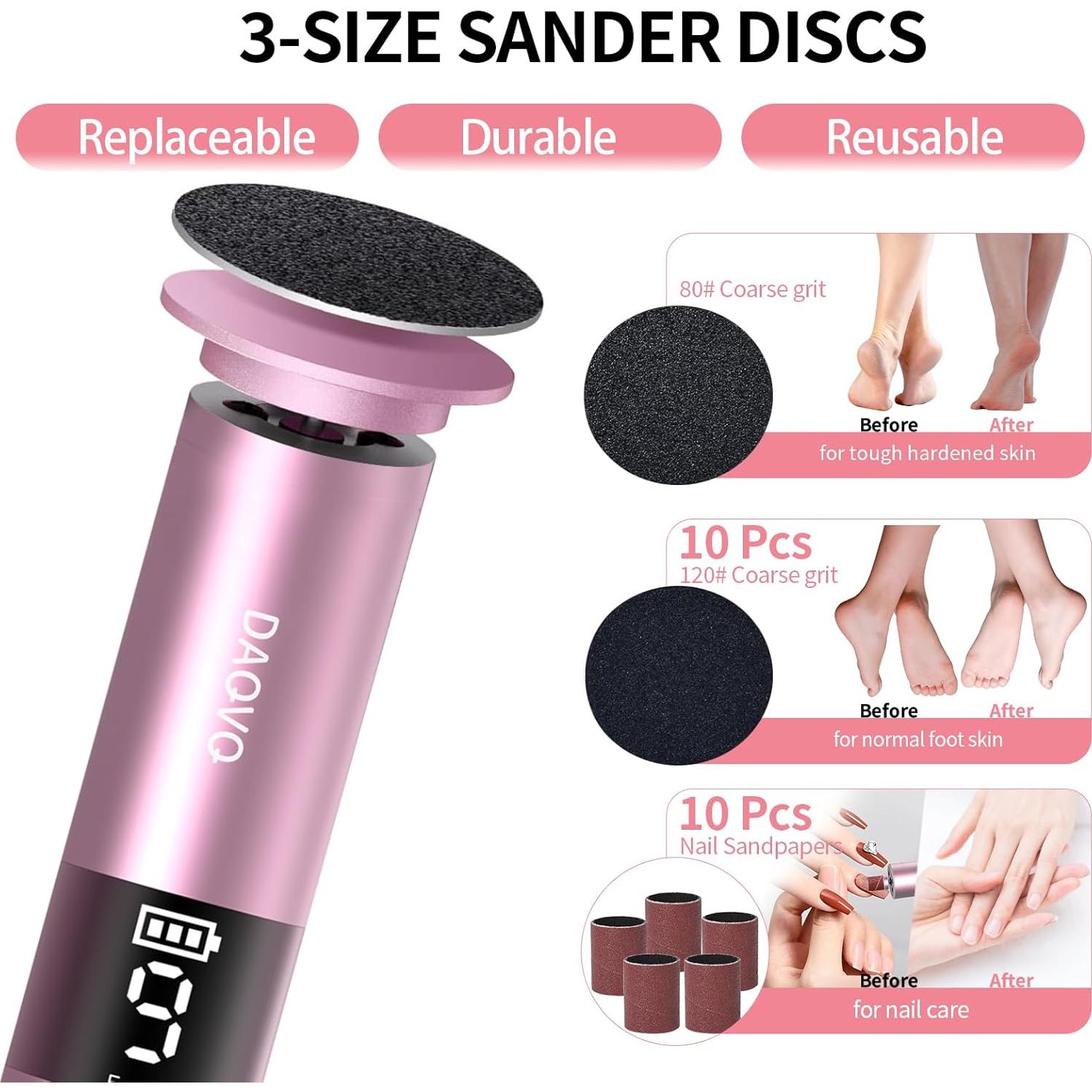 Removedor de Callos Eléctrico DAQVQ 2 en 1 Recargable USB