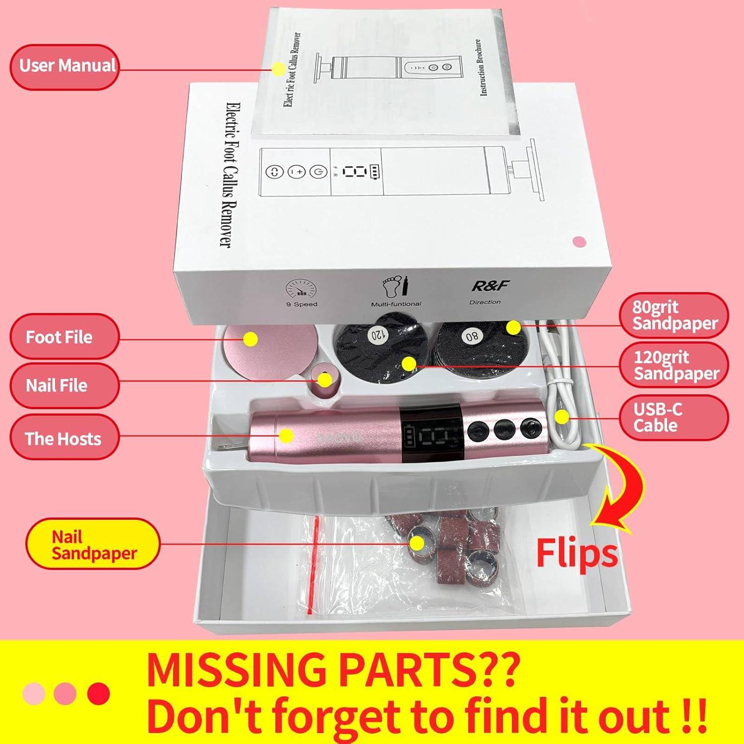 Removedor de Callos Eléctrico DAQVQ 2 en 1 Recargable USB