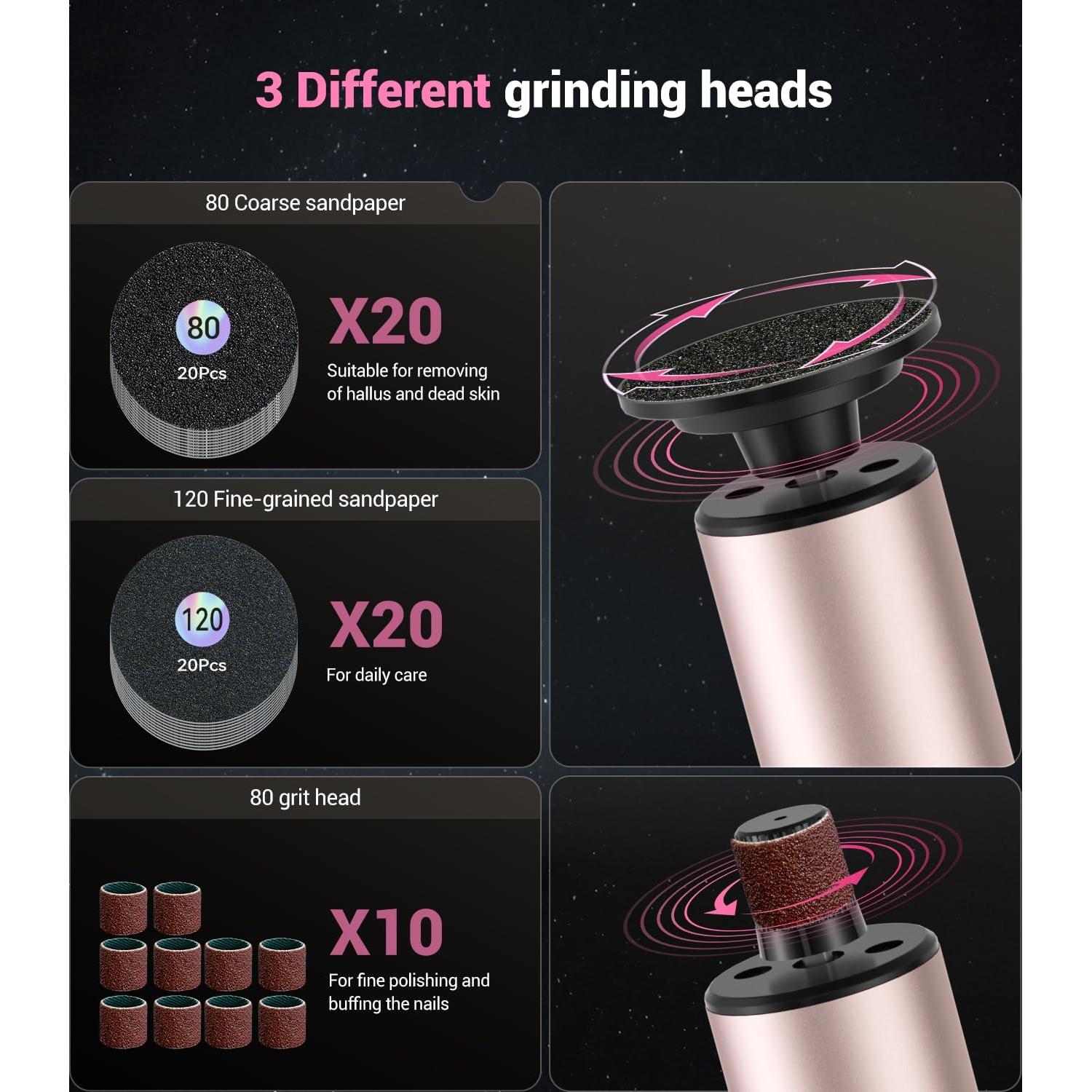 Removedor de Callos Eléctrico Juxujoin 5 en 1 Rosa