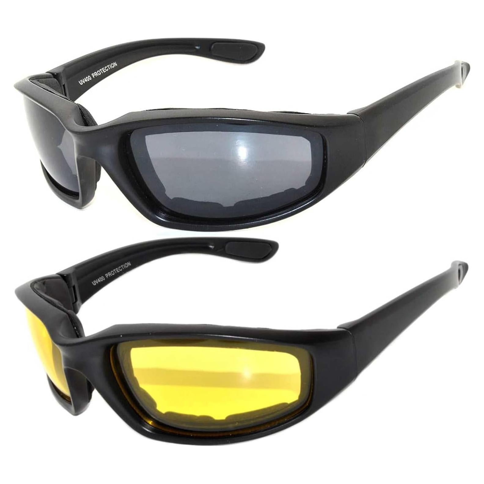 Gafas de sol deportivas UV400 para motocicleta - Paquete 2