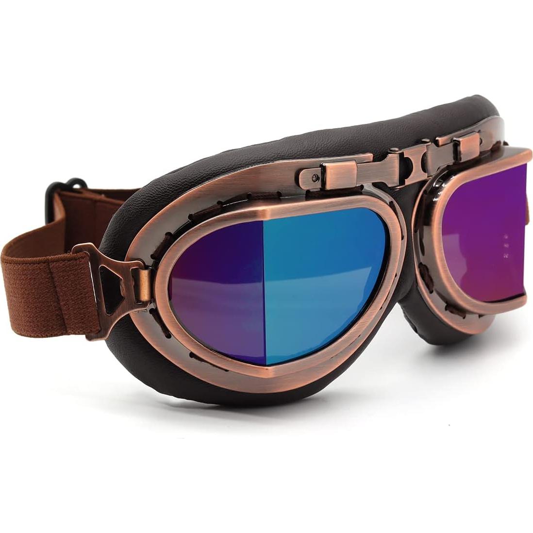 Gafas de piloto Kucehiup con lentes cobre y protección UV