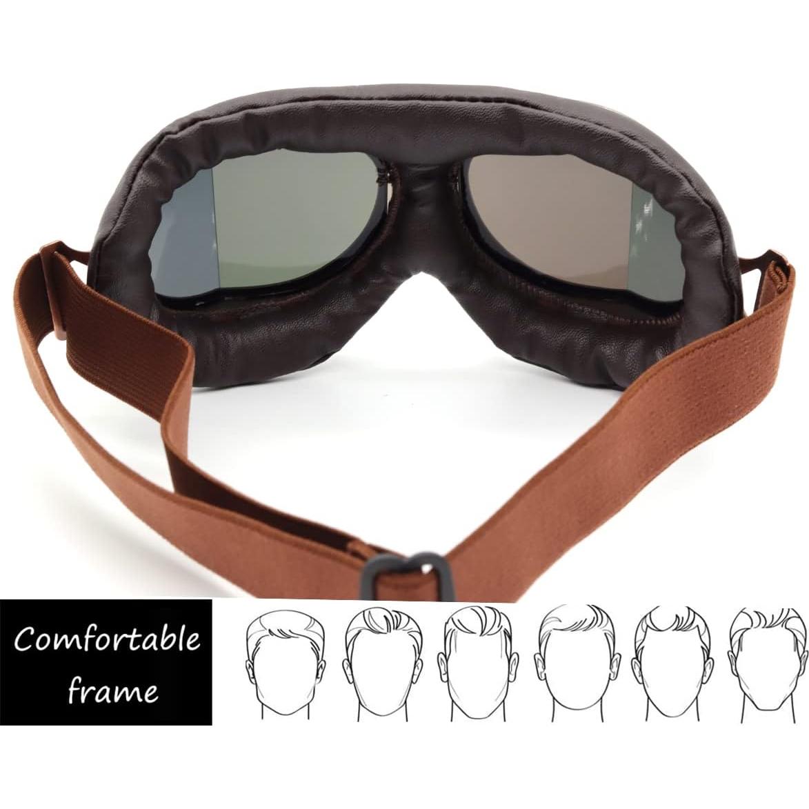 Gafas de piloto Kucehiup con lentes cobre y protección UV