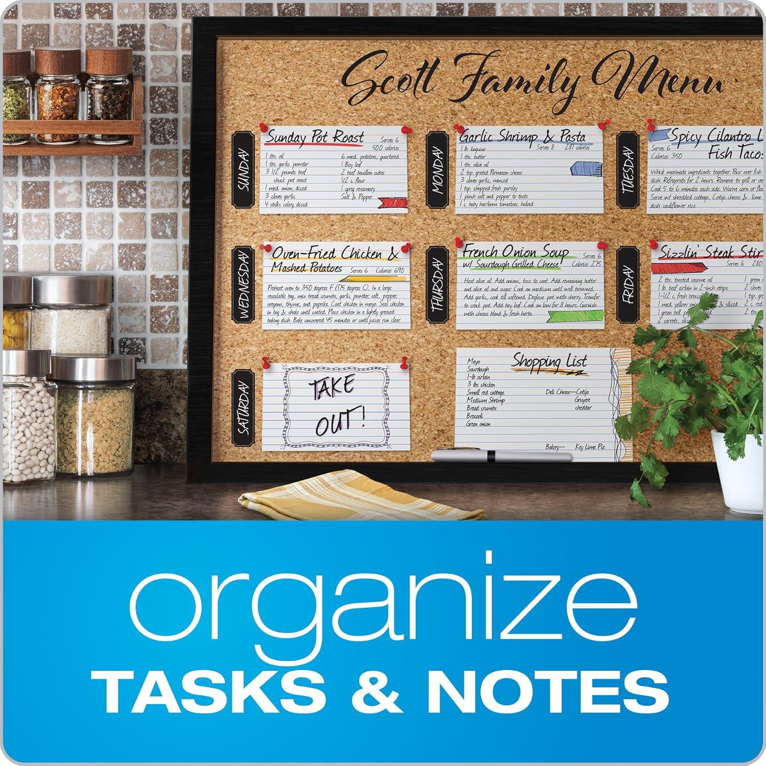 Tarjetas de Índice Reforzadas Oxford 100 Unidades Blancas