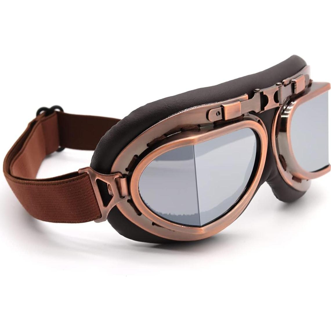 Gafas de piloto vintage Kucehiup UV protección y plegables