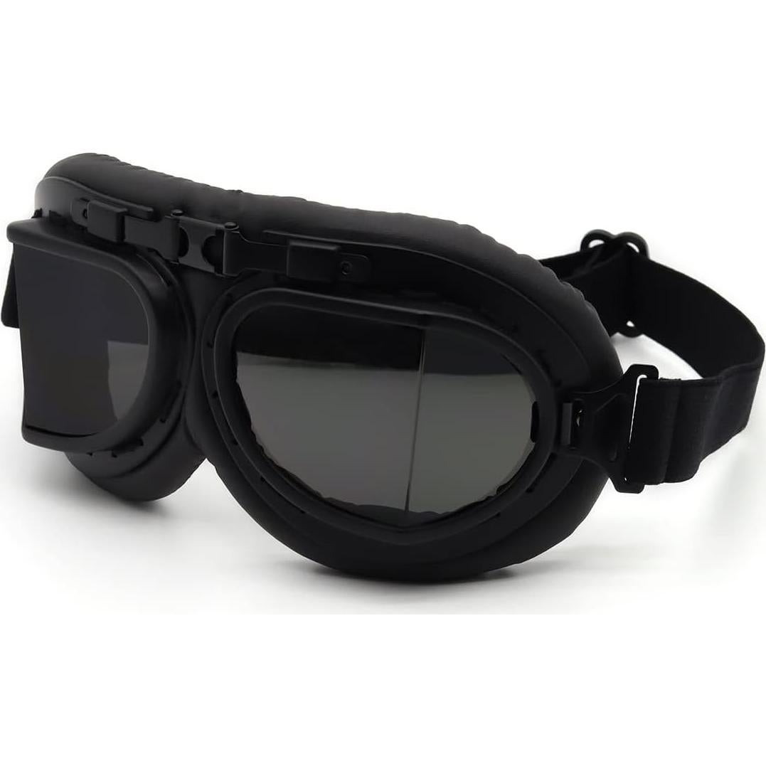 Gafas de piloto vintage Kucehiup UV protección plegables