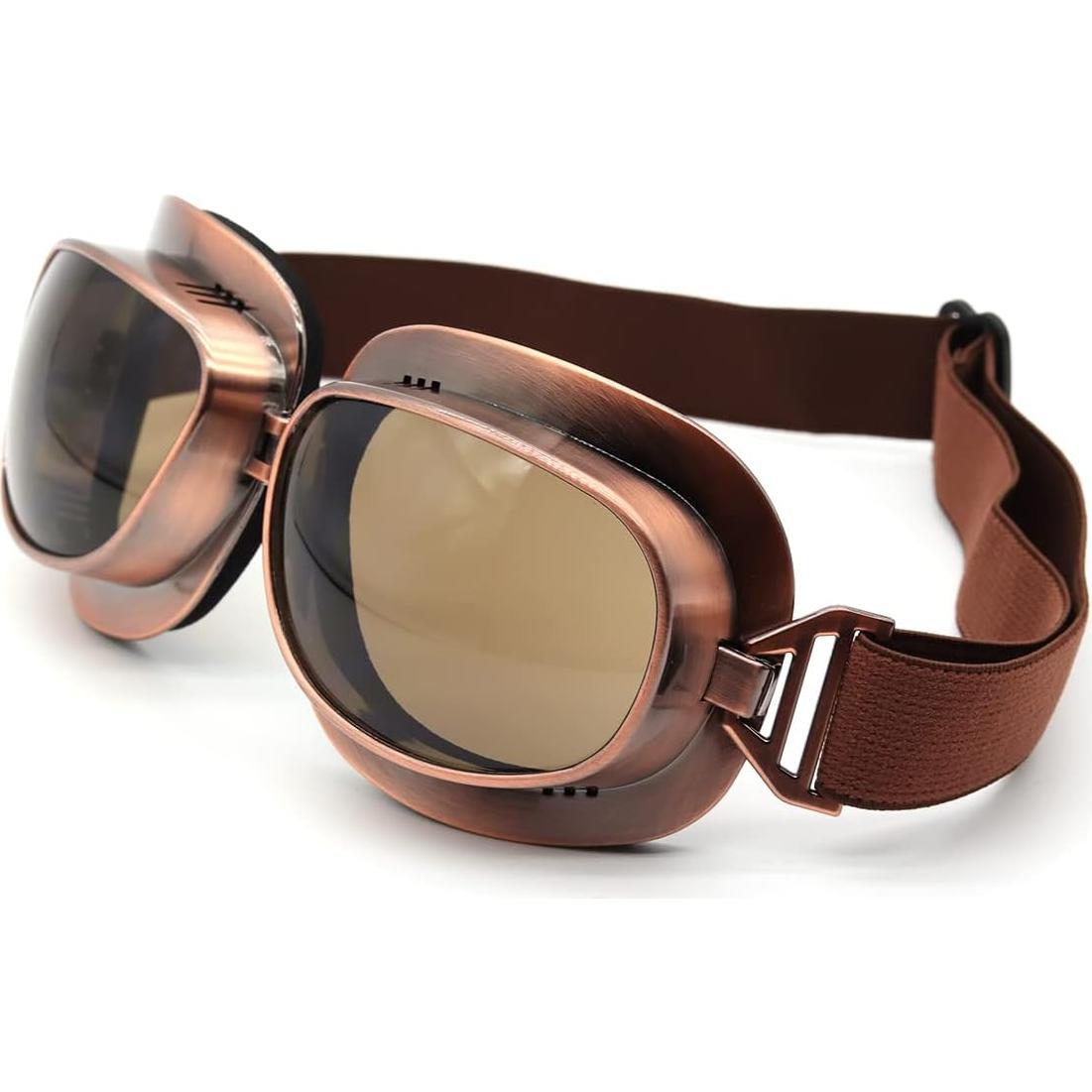 Gafas de piloto vintage Kucehiup UV protección y plegables