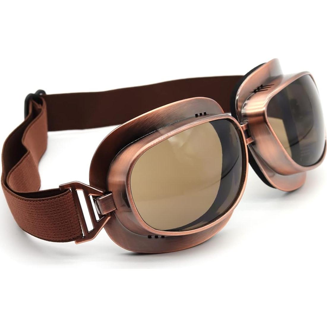 Gafas de piloto vintage Kucehiup UV protección y plegables