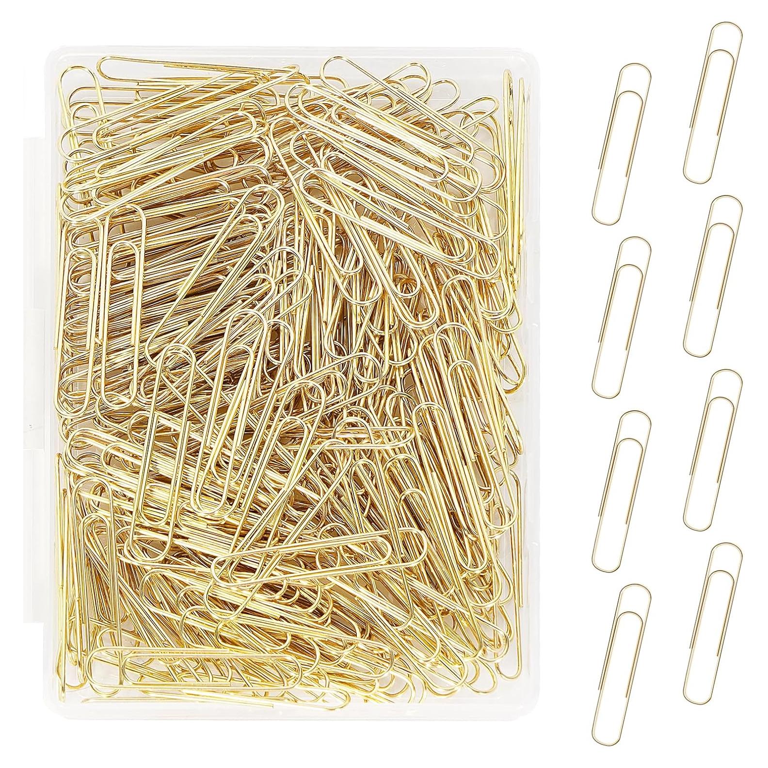 Clips de Papel Jumbo DANRONG 200pcs 5.08cm Dorado Acero Inoxidable