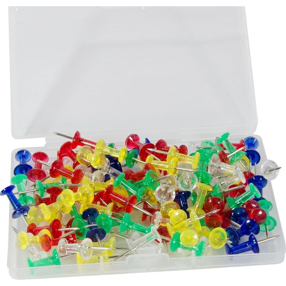 Chinchetas Transparentes Ruocce - Paquete de 100 Piezas