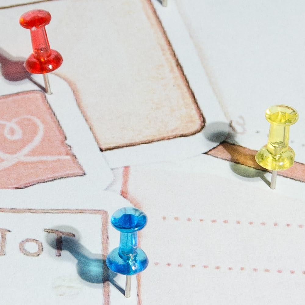 Chinchetas Transparentes Ruocce - Paquete de 100 Piezas