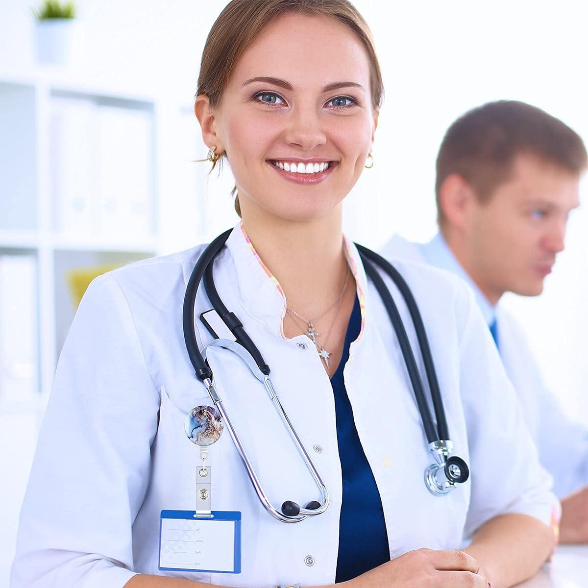 Paquete de 4 Clips de Insignia Retráctiles Yuntop 61cm