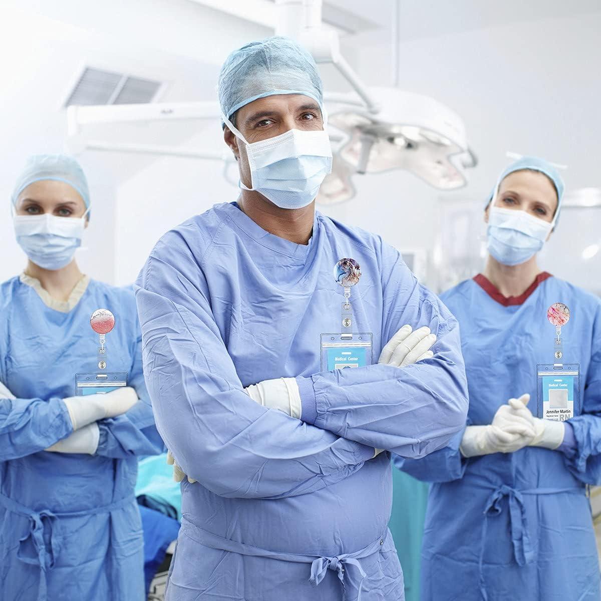 Paquete de 4 Clips de Insignia Retráctiles Yuntop 61cm