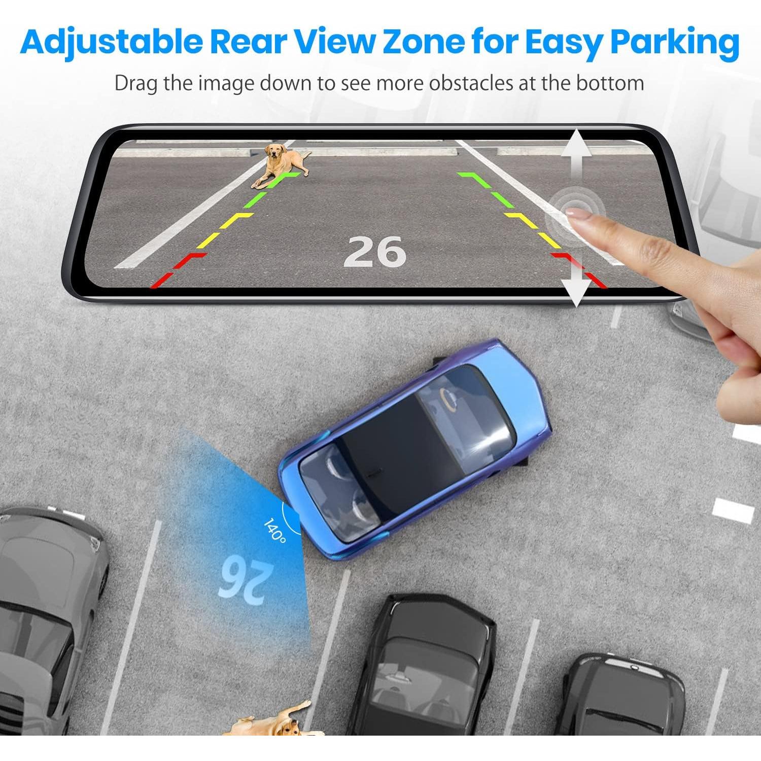 Cámara de Espejo Retrovisor AUTO-VOX T9 9.35" 1080P con Grabación