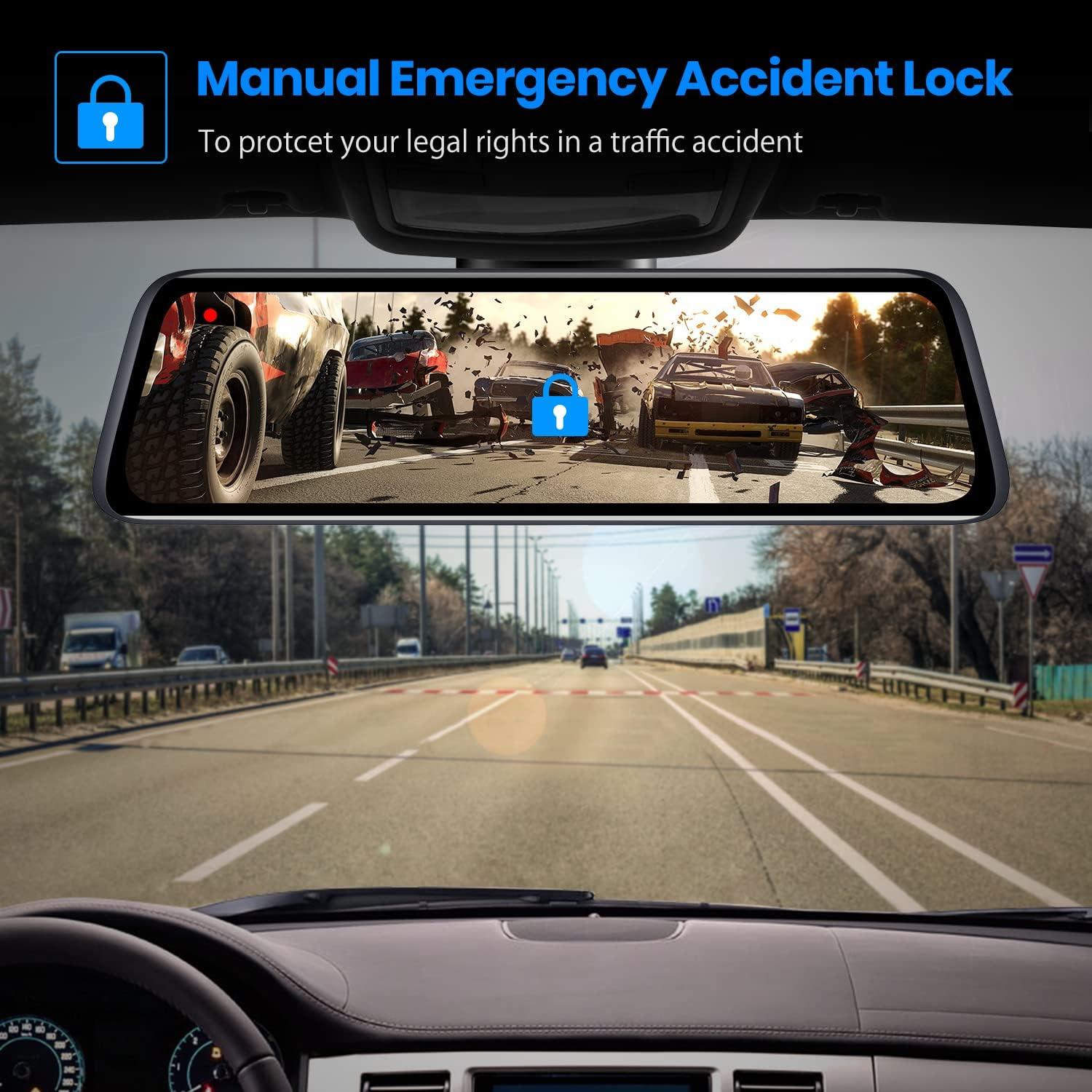 Cámara de Espejo Retrovisor AUTO-VOX T9 9.35" 1080P con Grabación