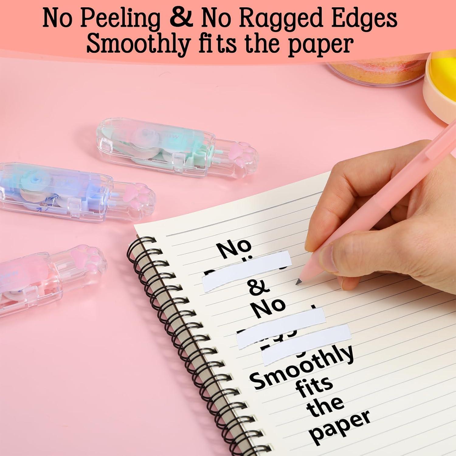 Cinta Correctora Retráctil Piriuuo 3 Pcs 9x2.5cm Colores