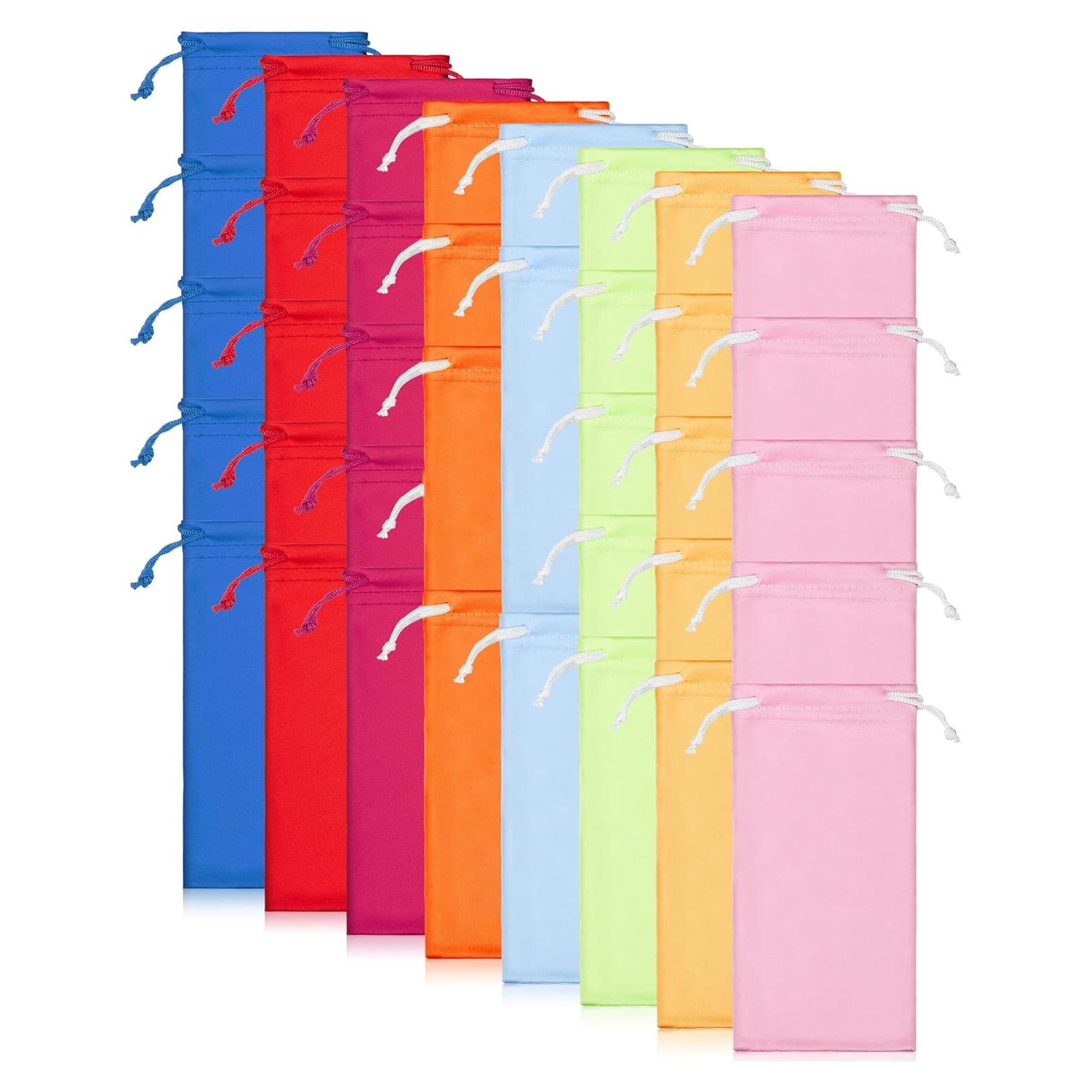 Flutesan 40 Fundas Microfibra para Gafas de Sol + 2 Paños