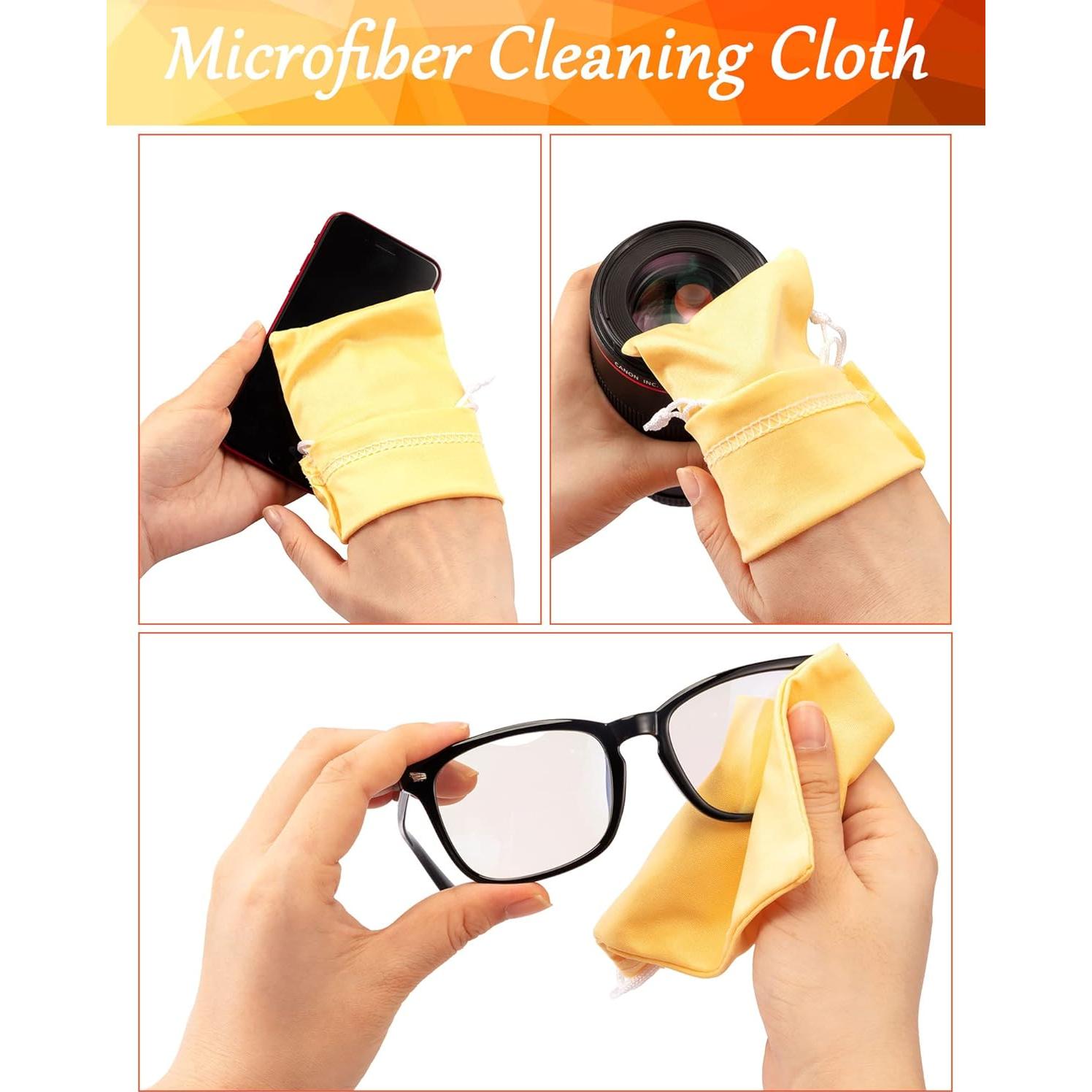 Flutesan 40 Fundas Microfibra para Gafas de Sol + 2 Paños