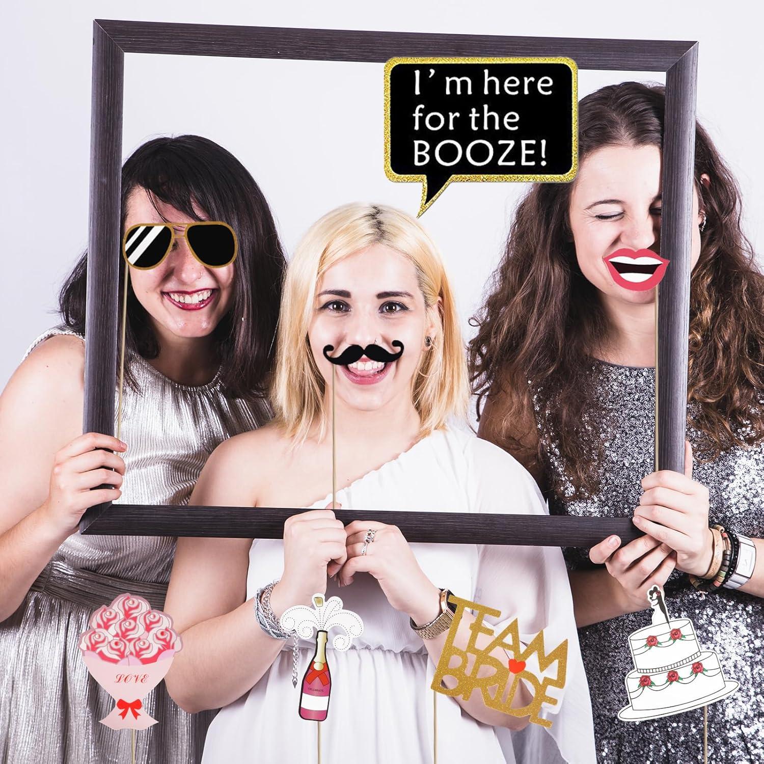 Kit de Accesorios para Photobooth de Boda Kotbs - 52 Piezas