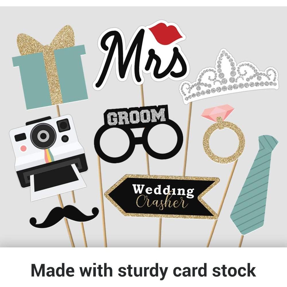 Accesorios Photobooth Boda Ocasión Perfecta 40 Piezas Brillantes