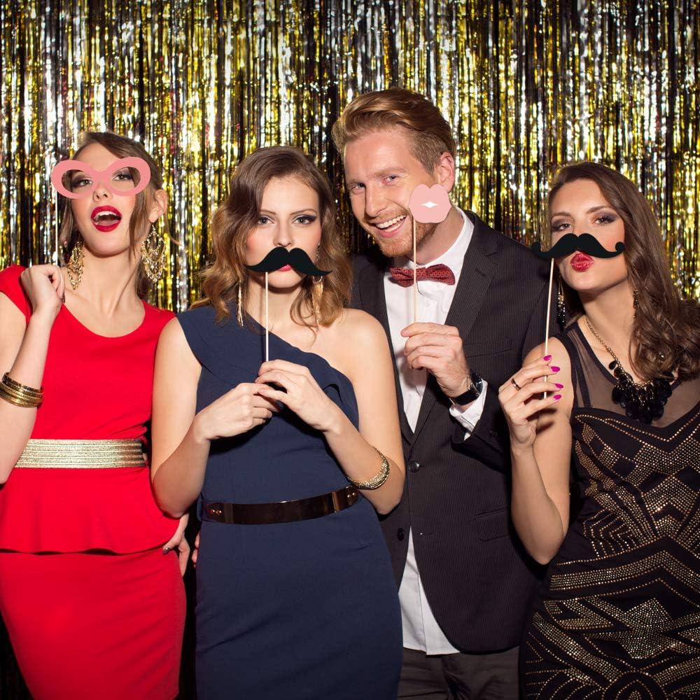 Accesorios Photobooth Boda Ocasión Perfecta 40 Piezas Brillantes