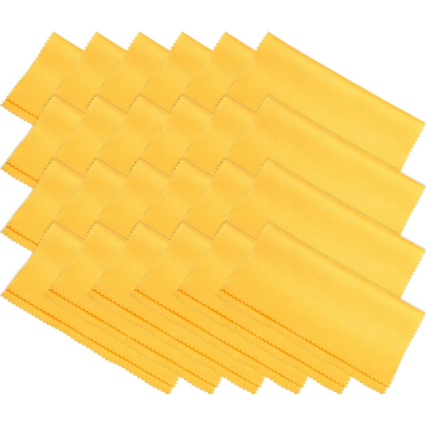 Paño de Microfibra PATIKIL 24 Unidades Amarillo 17,78x15,24 cm
