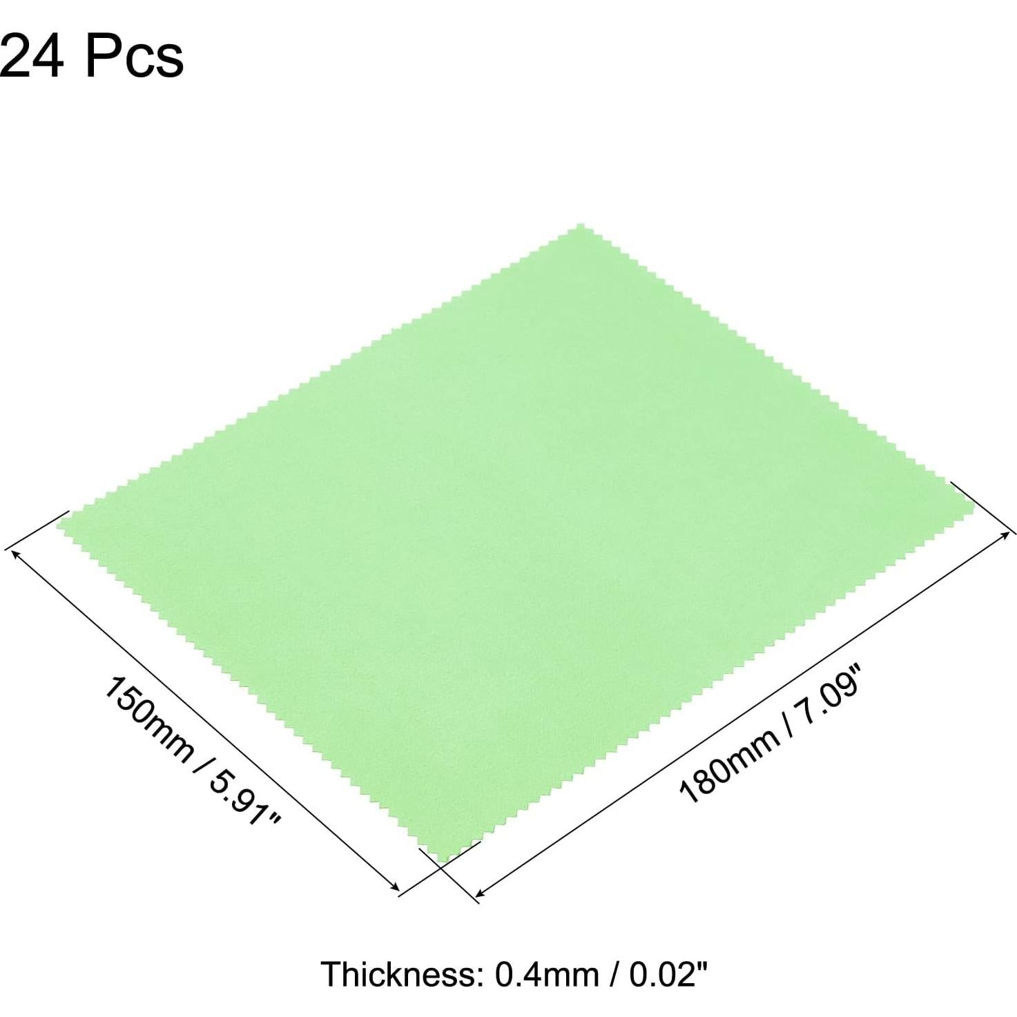 Paño de Microfibra PATIKIL 24 Unidades Verde 17.78x15.24 cm