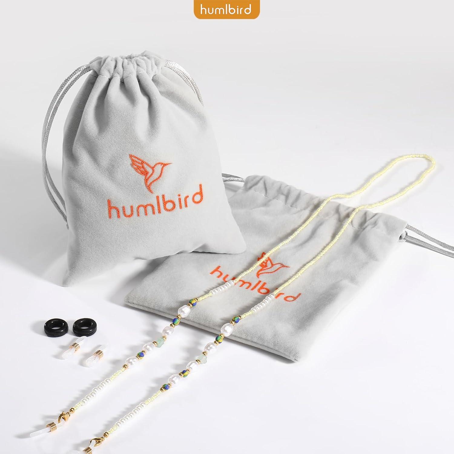 Cadena de Gafas Humlbird para Mujeres Amarillo Perla 76 cm