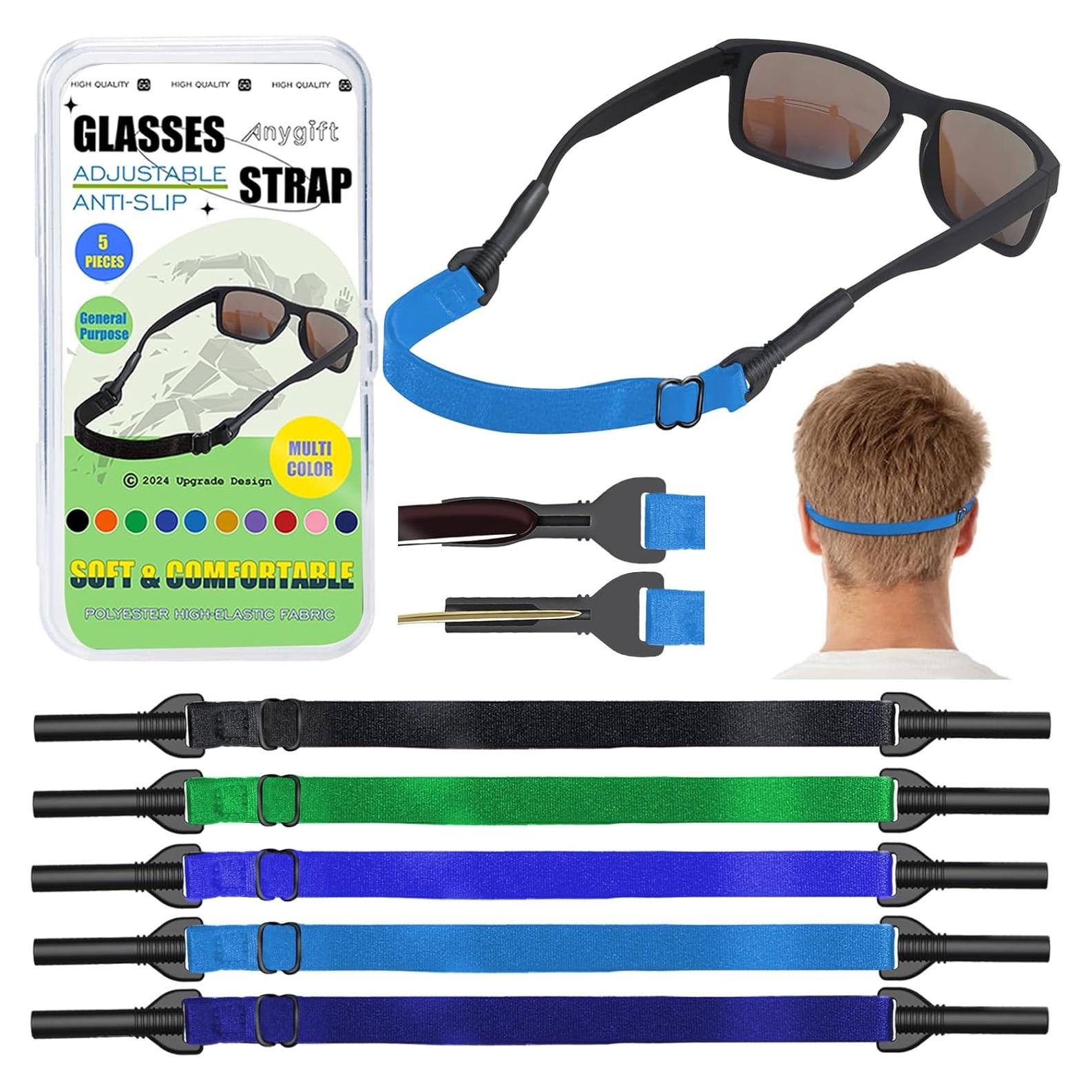 Correa para Gafas 5PCS Ajustable Antideslizante 22,10 cm