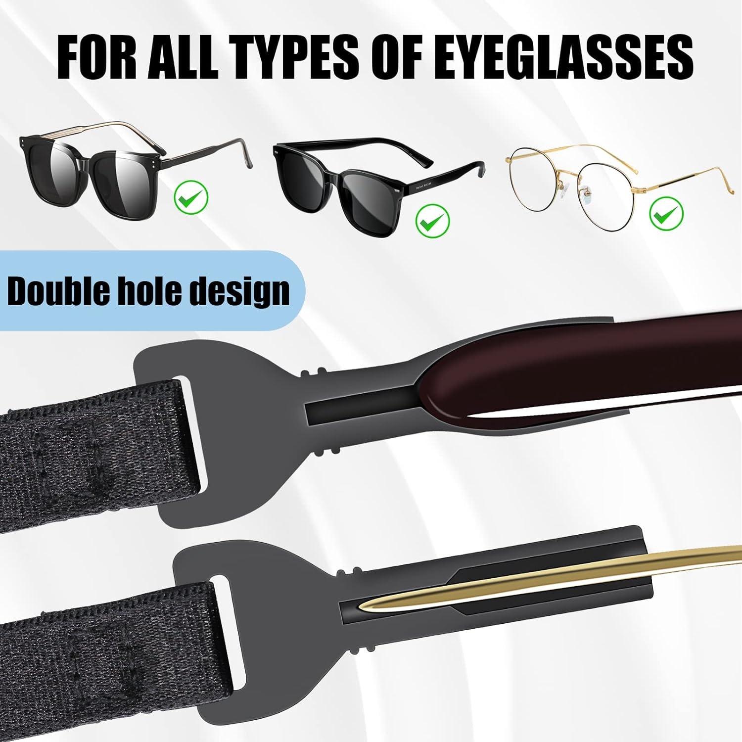 Correa para Gafas 5PCS Ajustable Antideslizante 22,10 cm