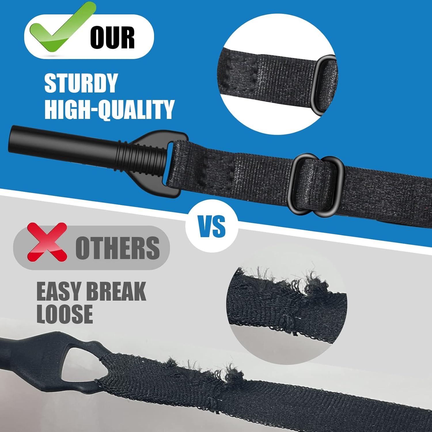 Correa para Gafas Ajustable 5PCS Antideslizante Negra