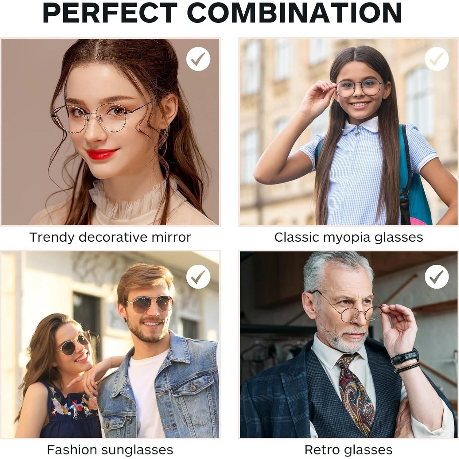 Patas de Gafas de Metal Gatuida Reemplazo Universal 13.49cm