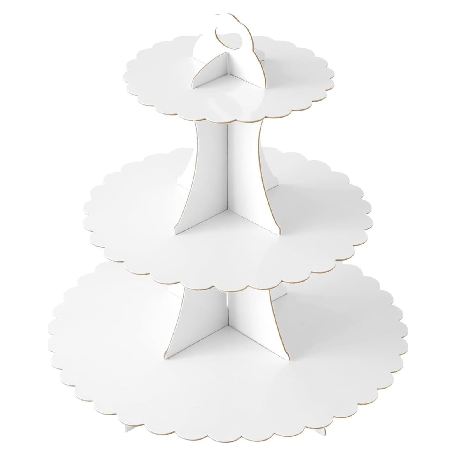 Soporte para Cupcakes 3 Niveles Soleebee Blanco Cartón