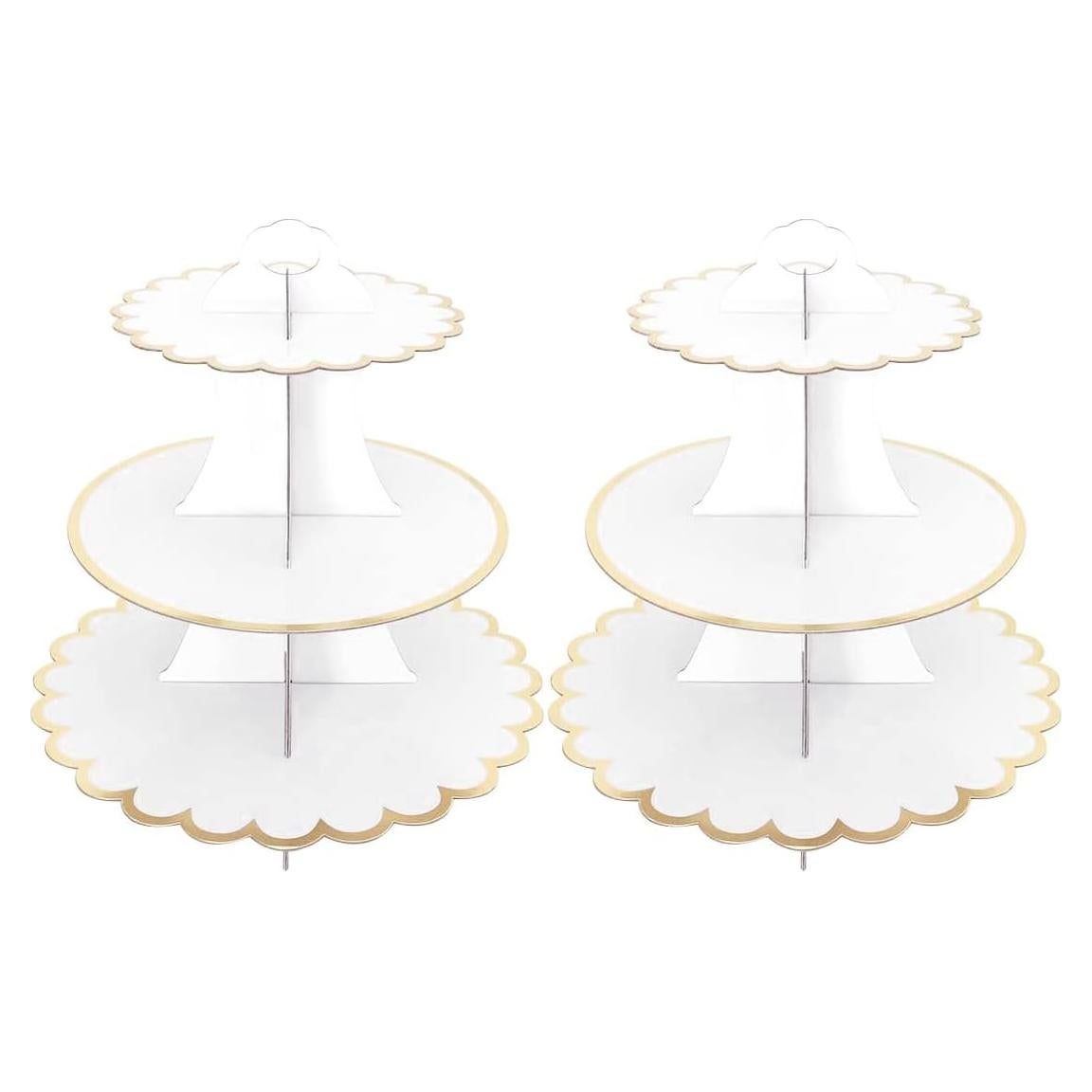 Pack de 2 Soportes de Pastel de Cartón Leismy 3 Niveles 32.5cm