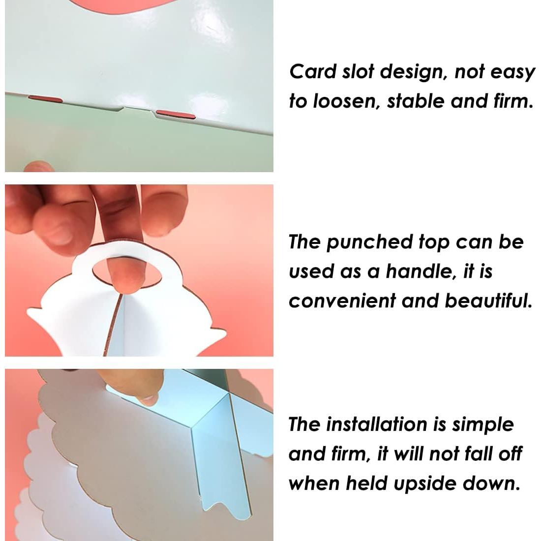 Pack de 2 Soportes de Pastel de Cartón Leismy 3 Niveles 32.5cm