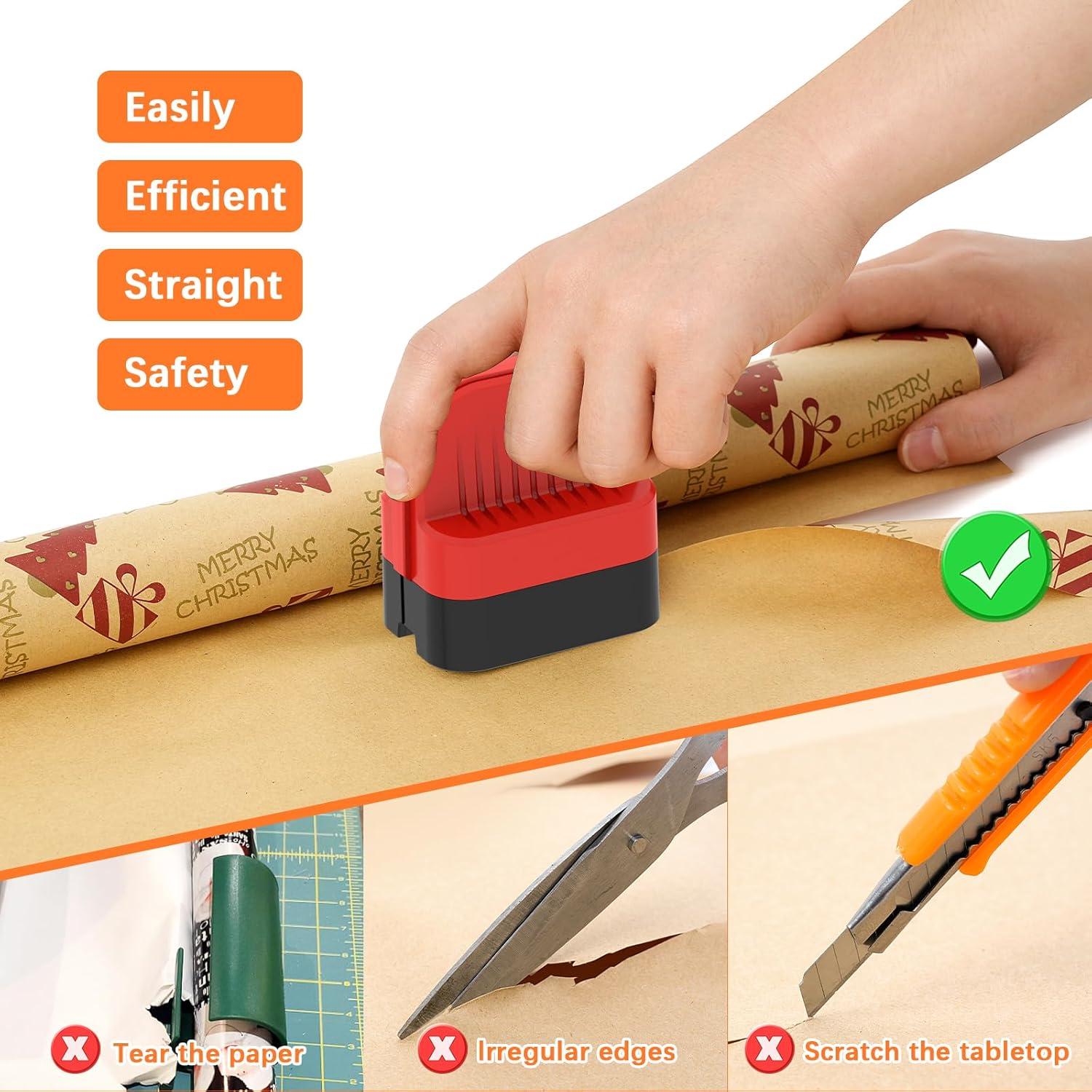 Cortador de Papel de Regalo LIZAAL 2 Paquetes con Ruedas