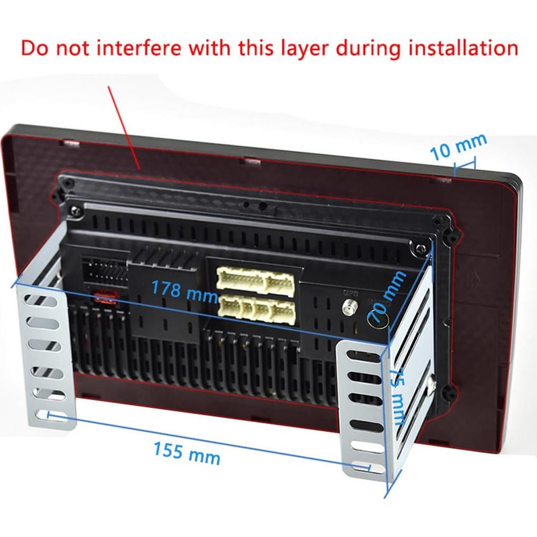 Estéreo de Coche 2 Din WEPECULIOR 10 Pulgadas Android 8.1 GPS