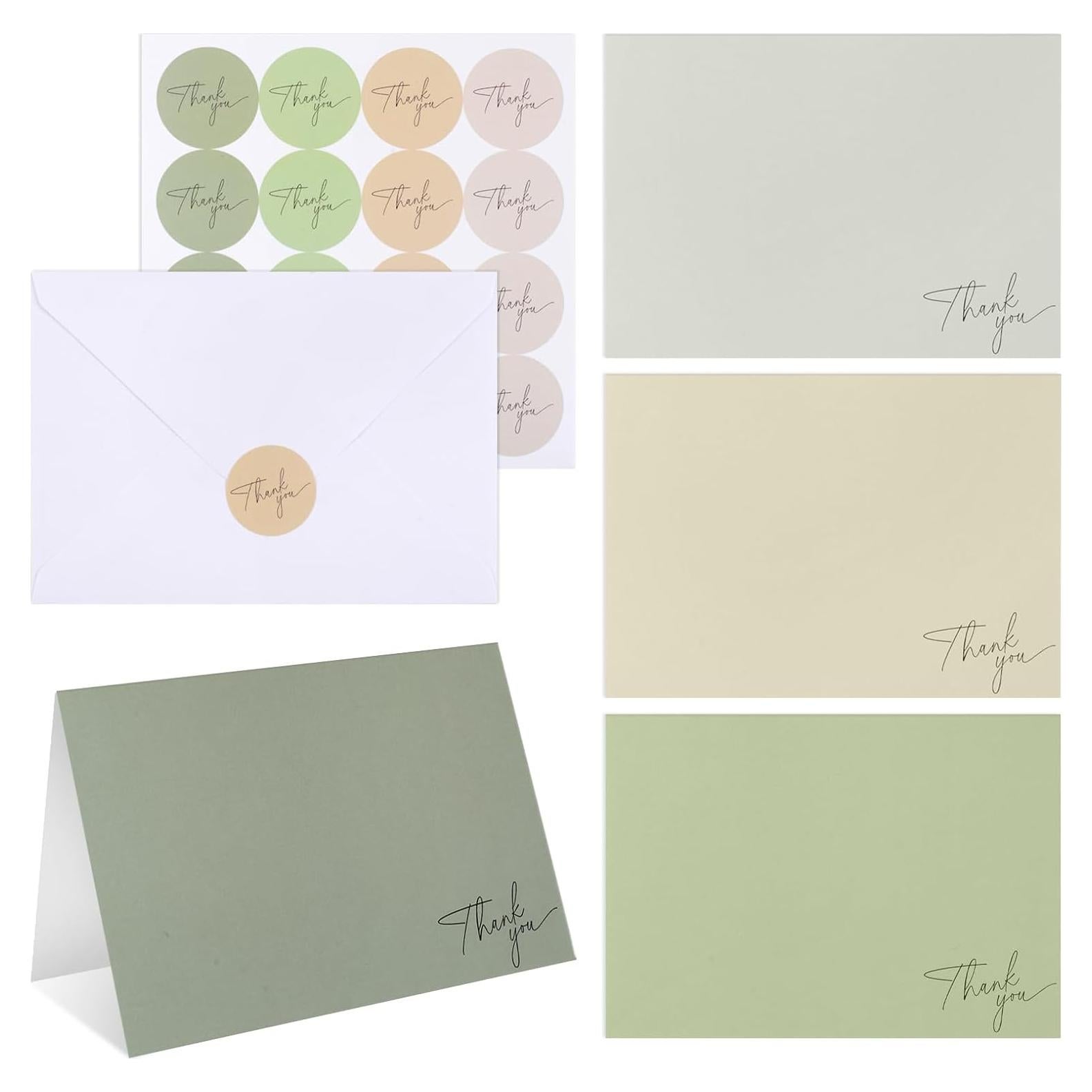 Tarjetas de Agradecimiento AZUREAL 52P 8.9x12.7 cm Morandi