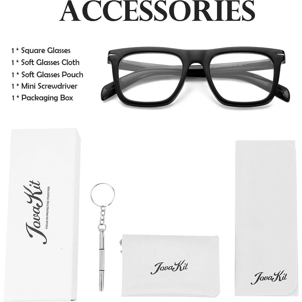 Gafas Cuadradas JOVAKIT Unisex Anti-Luz Azul 51mm