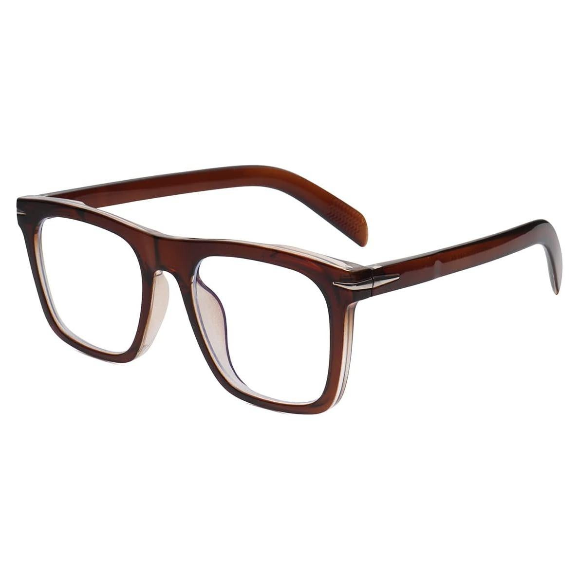 Gafas Cuadradas JOVAKIT Anti-Luz Azul Unisex Marrón