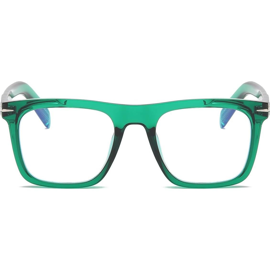 Gafas Cuadradas JOVAKIT Anti-Luz Azul Unisex Verde