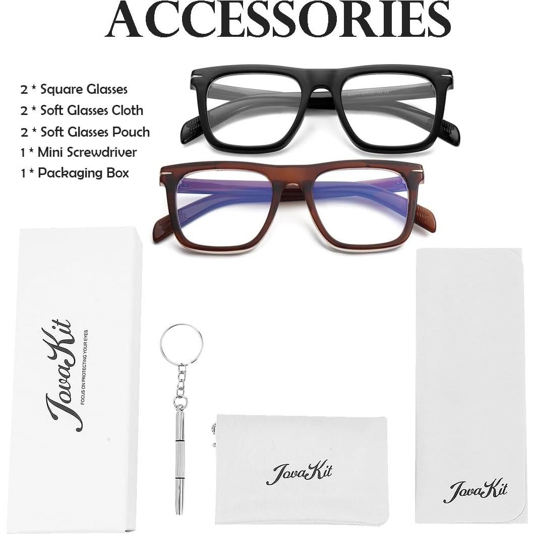 Gafas Cuadradas JOVAKIT Anti-Luz Azul Unisex 51mm