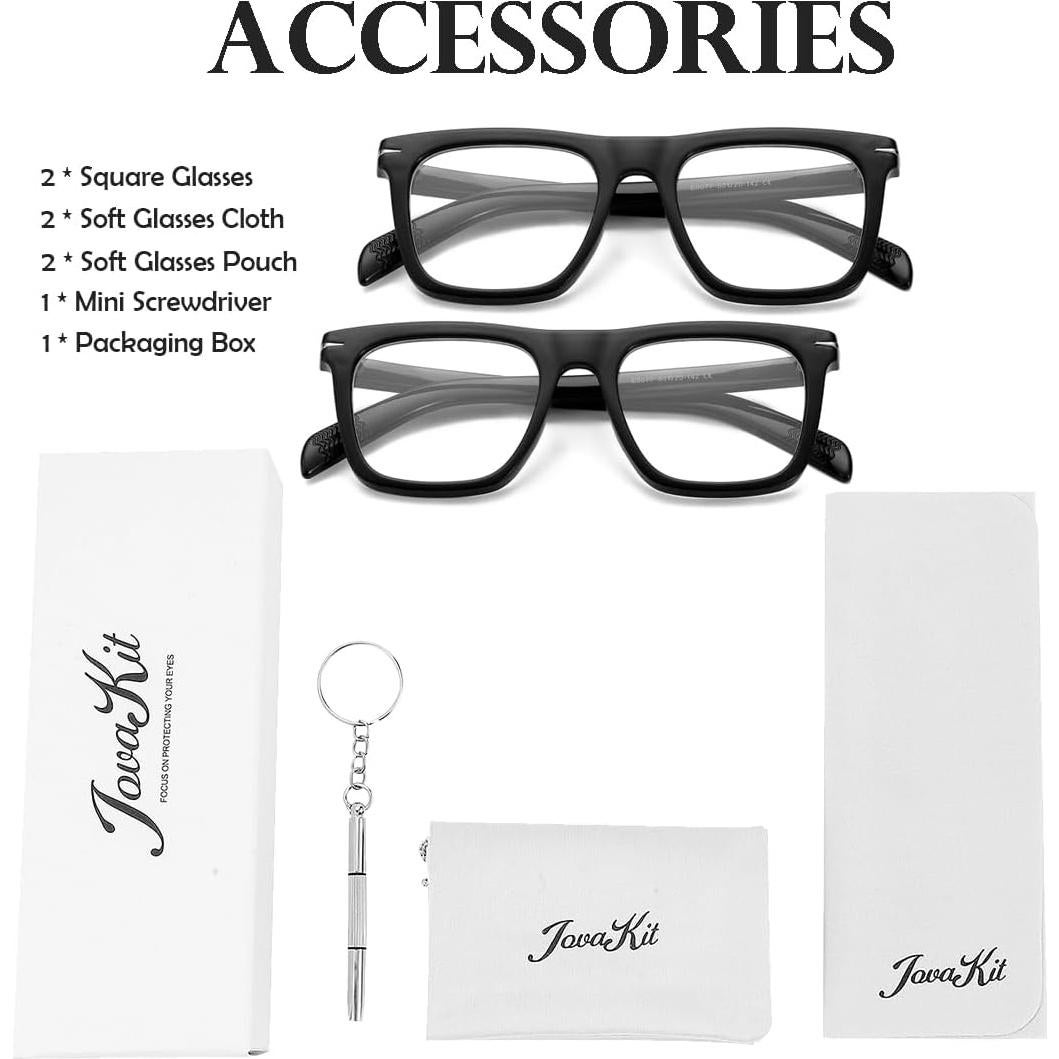 Gafas Cuadradas JOVAKIT Unisex Anti-Luz Azul 51mm